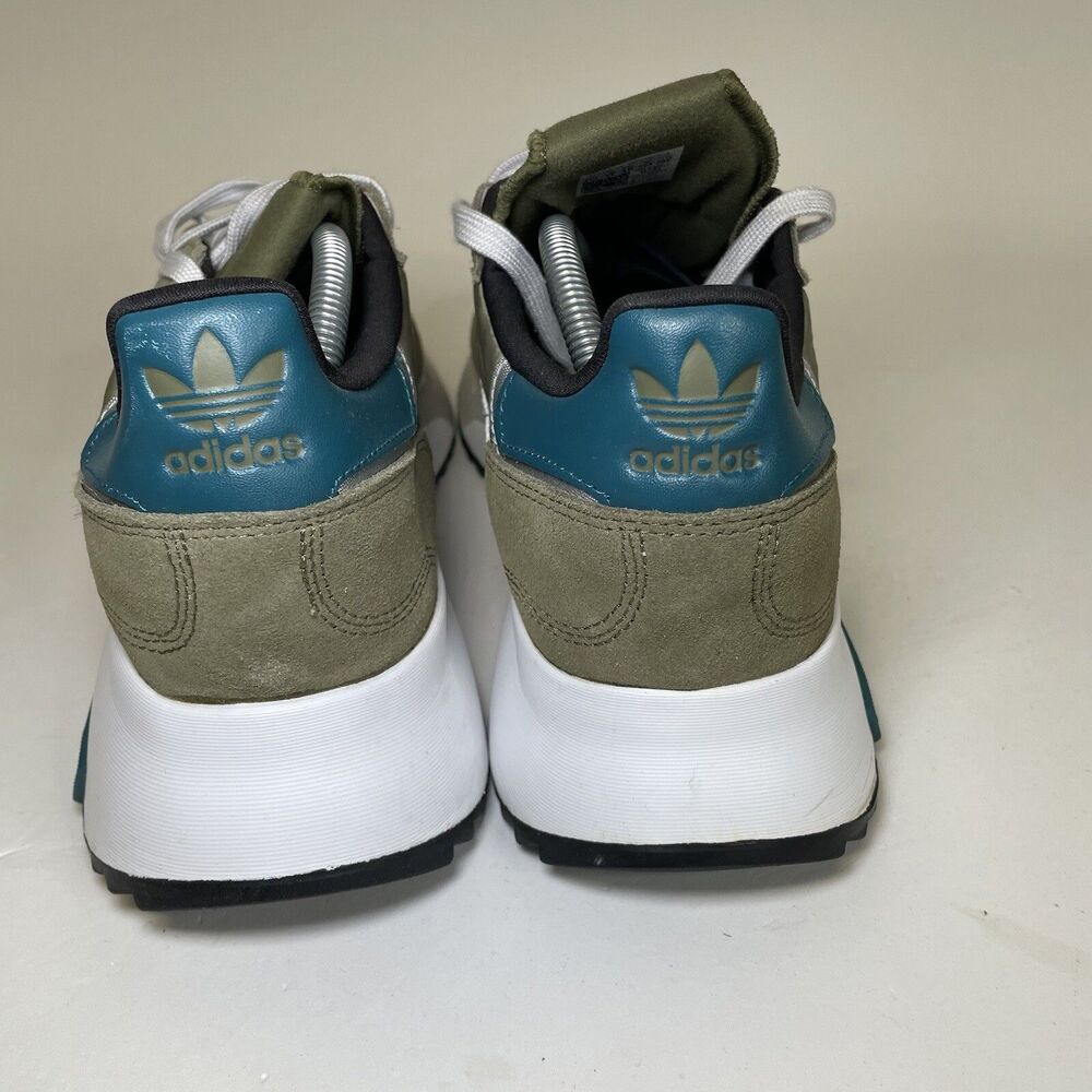 Adidas Originals Retropy F2 Green Shoes - Picture 6 of 9